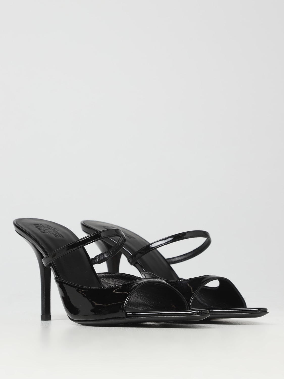 GIA BORGHINI: heeled sandals for woman - Black | Gia Borghini heeled ...