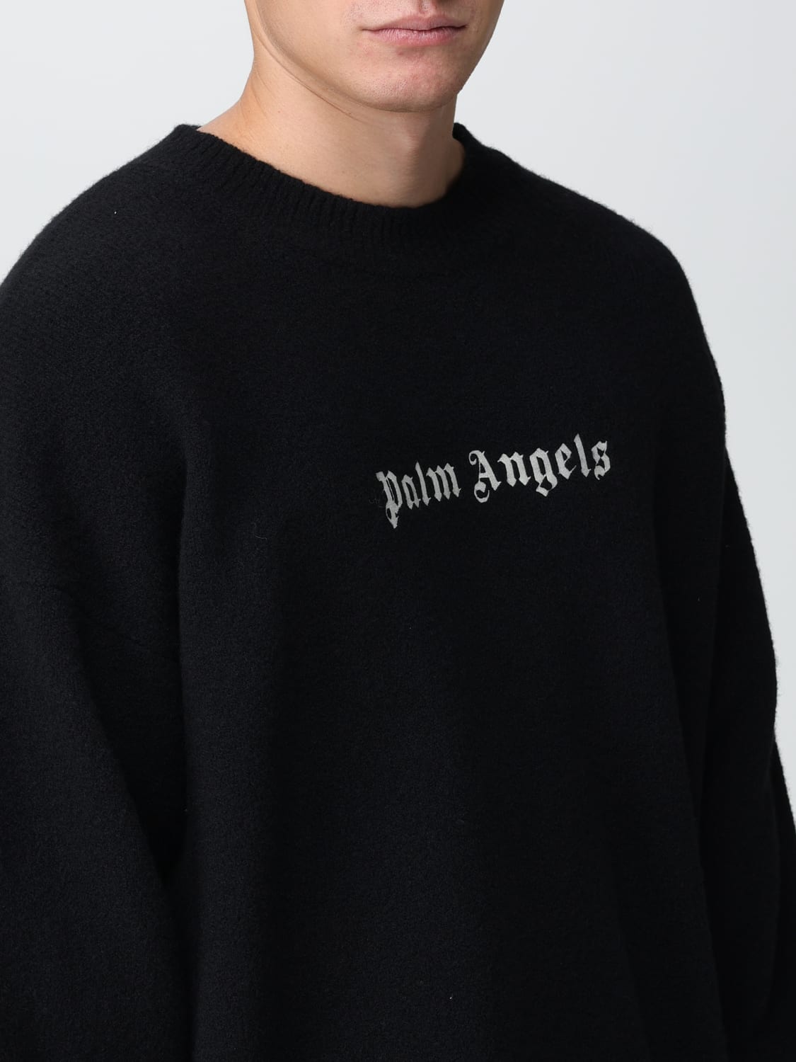 PALM ANGELS: sweater for man - Fuchsia | Palm Angels sweater ...