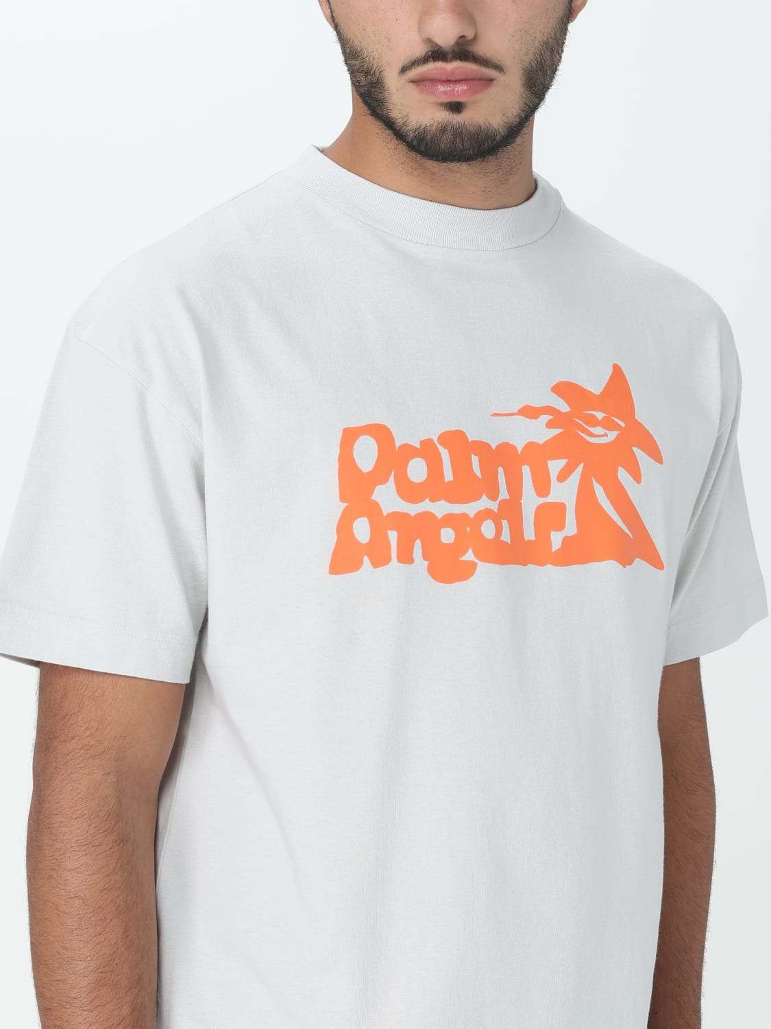 PALM ANGELS: t-shirt for man - White  Palm Angels t-shirt PMAA001E23JER006  online at