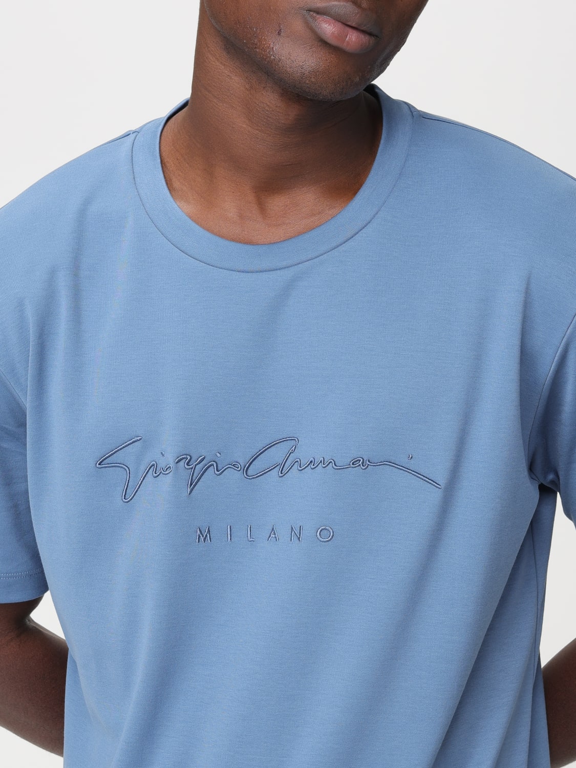 GIORGIO ARMANI: t-shirt for man - White  Giorgio Armani t-shirt  6GSM90SJRQZ online at