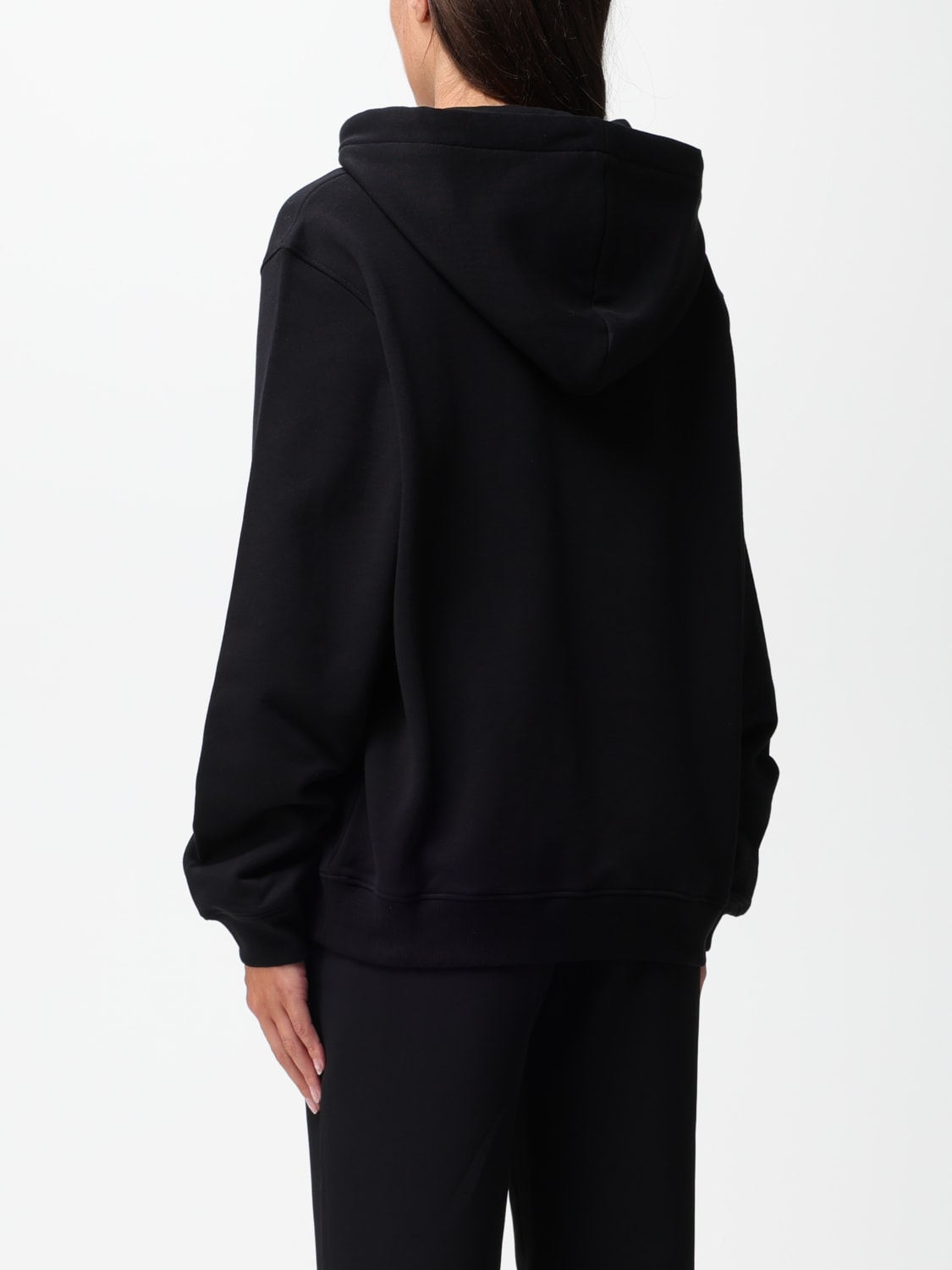 【新品・未使用品】MOSCHINOレディーススウェットシャツ　黒Mサイズ