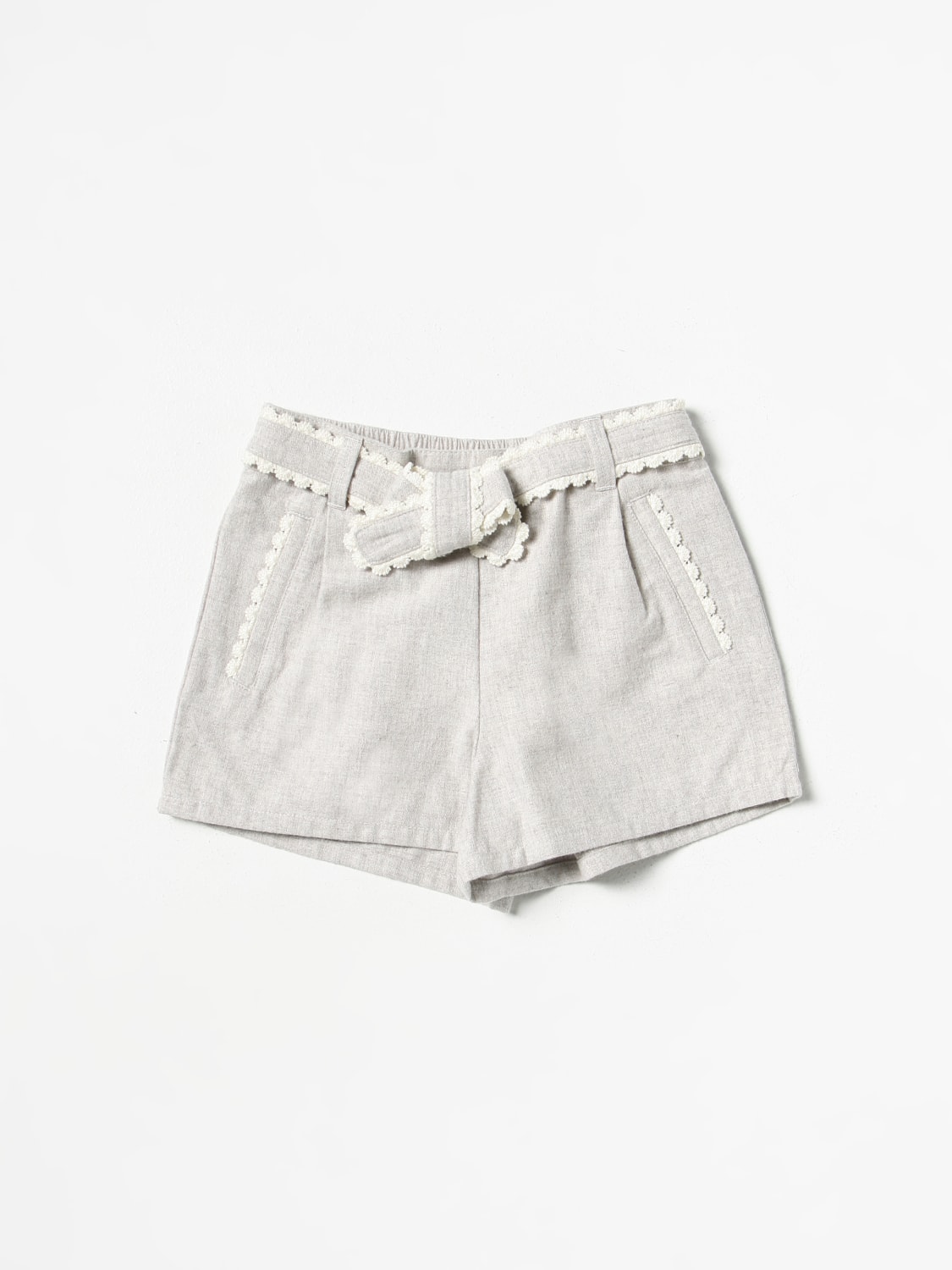 CHLOÉ: short for girls - Beige | Chloé short C14753 online at GIGLIO.COM