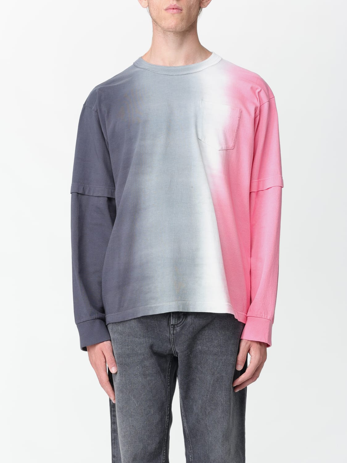 SACAI: t-shirt for man - Grey | Sacai t-shirt 2303177M online at