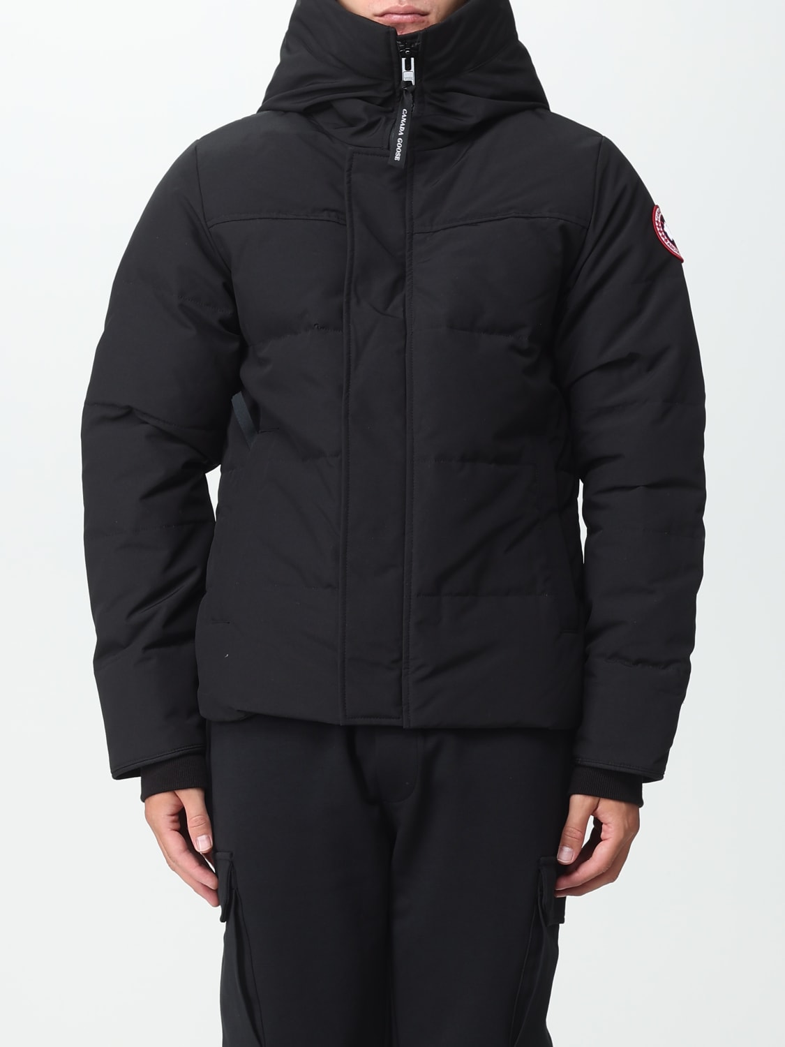 CANADA GOOSE: coat for man - Black | Canada Goose coat 2080M online at ...