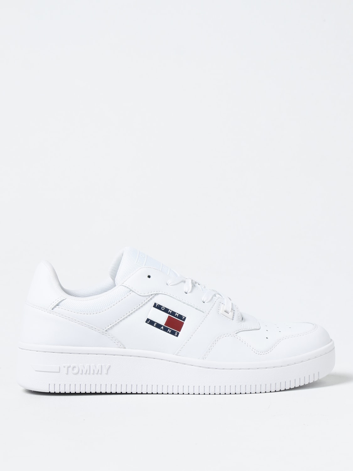 TOMMY JEANS: sneakers for man - White | Tommy Jeans sneakers EM0EM00955 ...