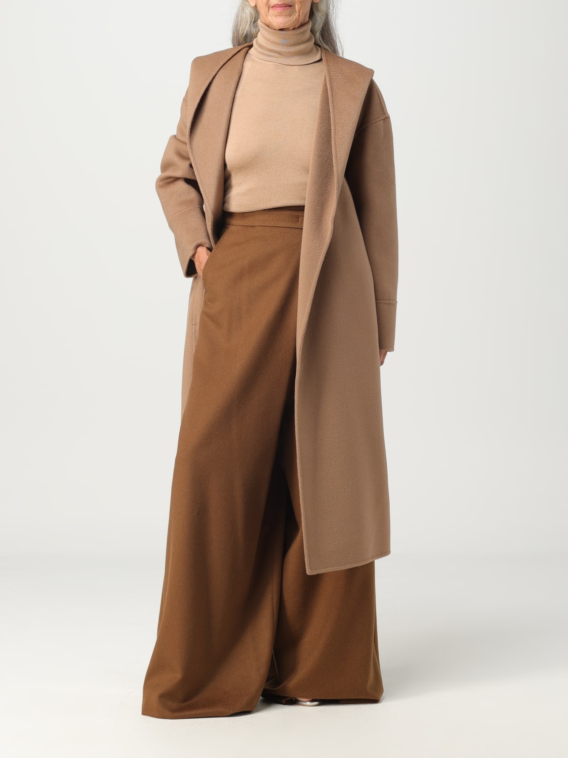 S MAX MARA: S Max Mara coat in wool and cashmere - Camel | 'S Max