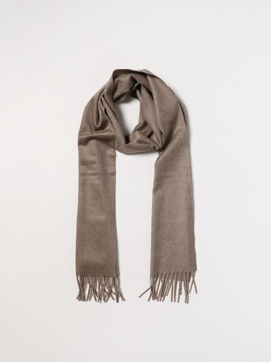 grey monogram scarf
