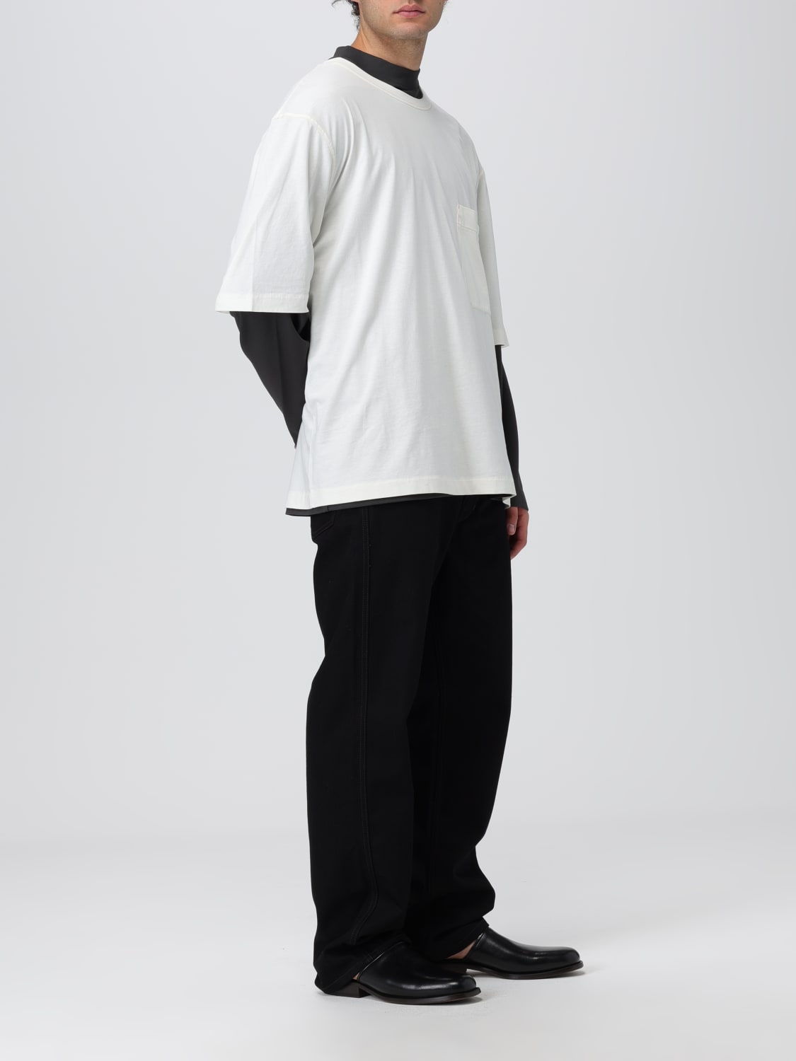 LEMAIRE: t-shirt for man - Cream | Lemaire t-shirt TO1107LJ1004 online ...