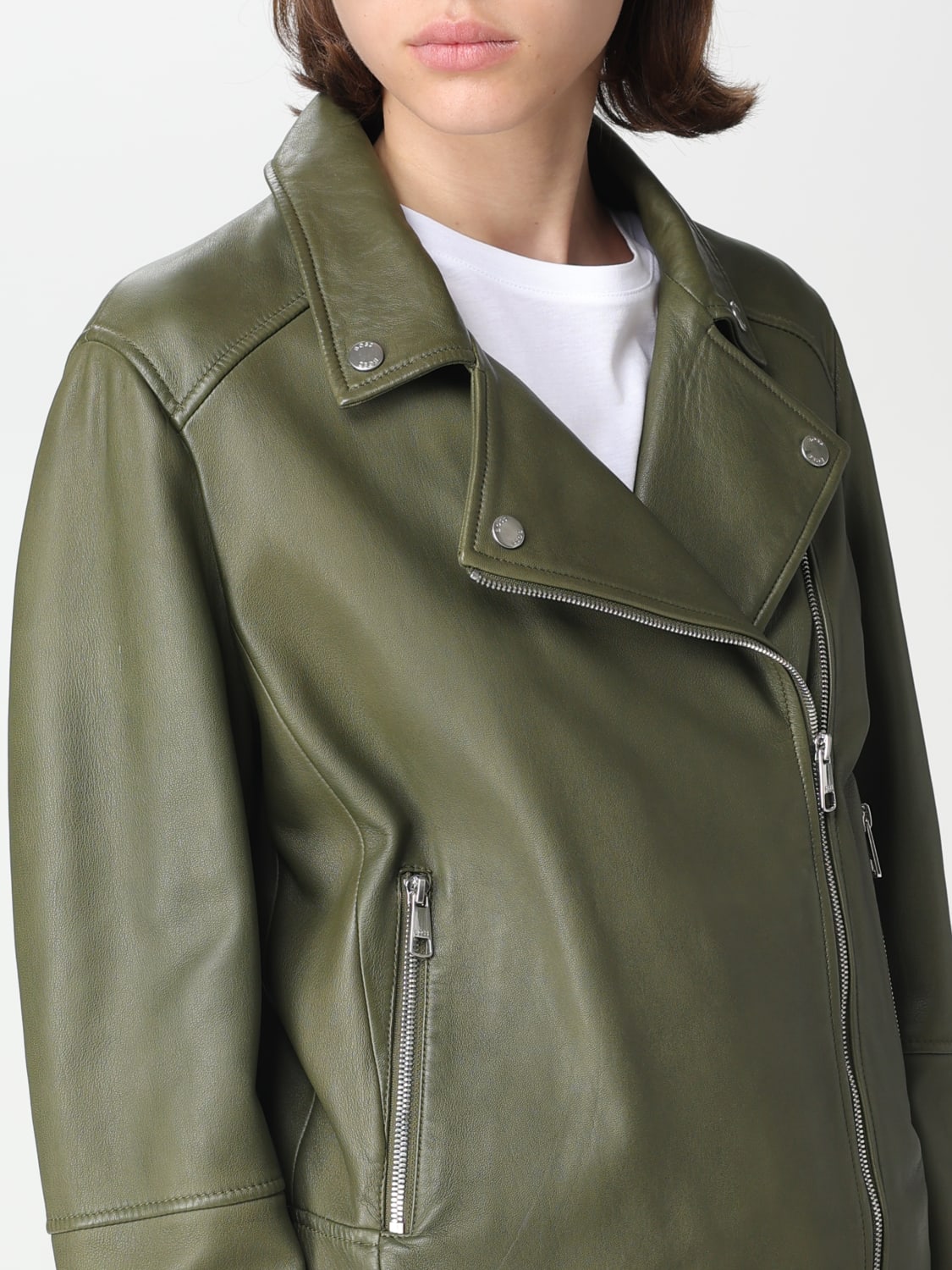 Middelhavet Som regel tyve BOSS: jacket for woman - Green | Boss jacket 50487600 online at GIGLIO.COM