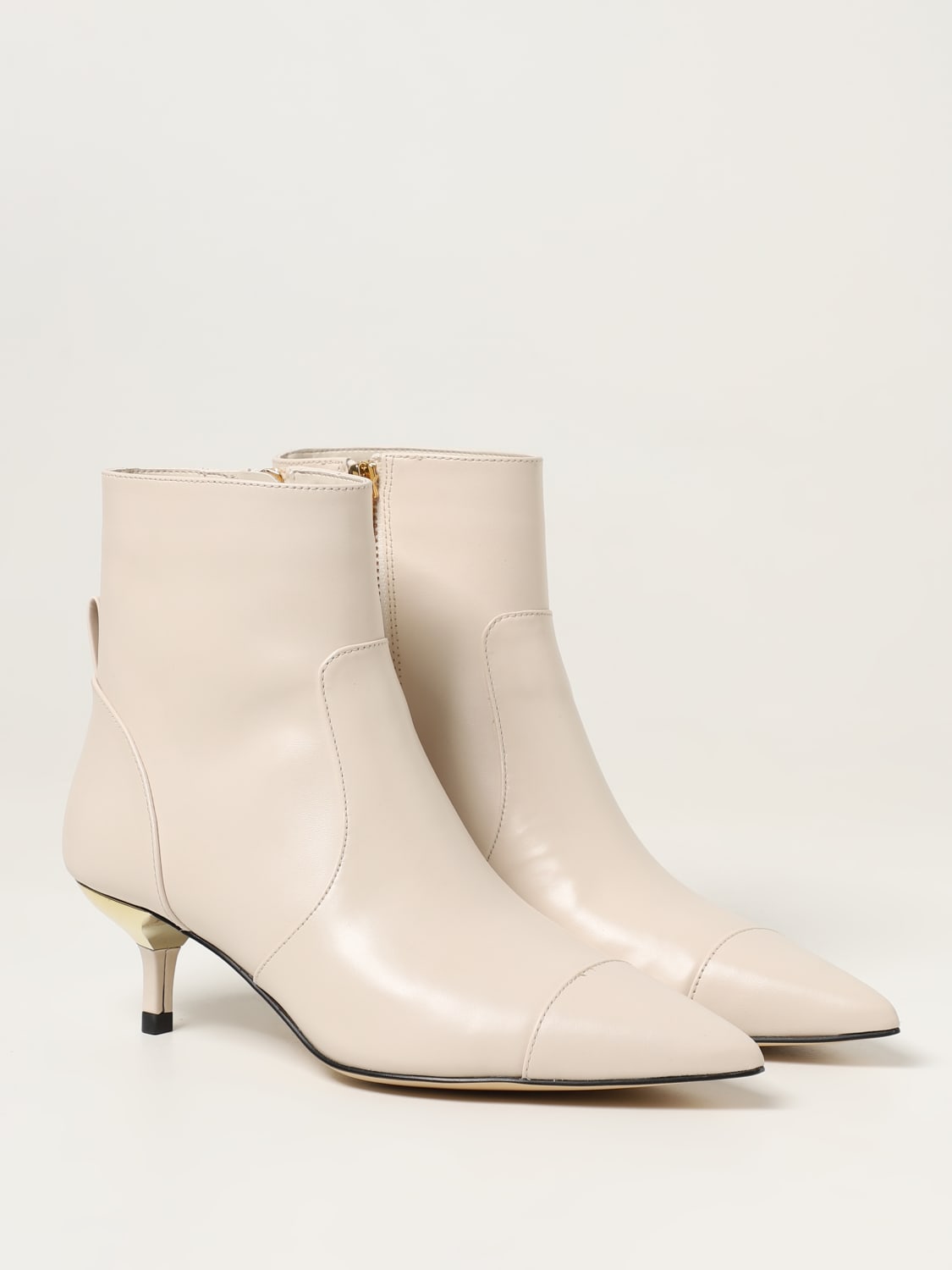 MICHAEL KORS: flat ankle boots for woman - Cream | Michael Kors flat ...