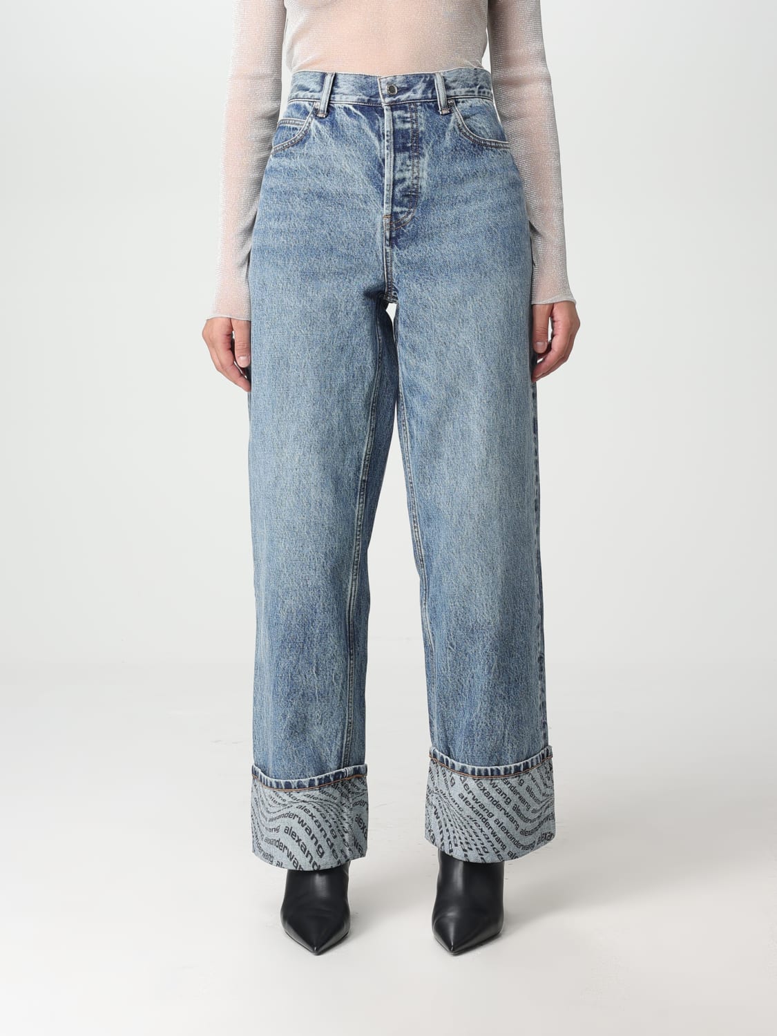 Beskrivelse Følelse telt ALEXANDER WANG: jeans for woman - Indigo | Alexander Wang jeans 4DC3234618  online at GIGLIO.COM