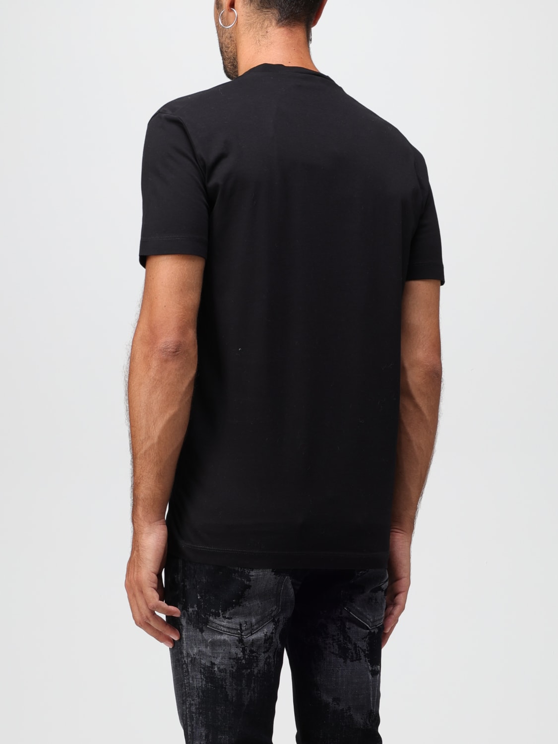 DSQUARED2: t-shirt for man - Black | Dsquared2 t-shirt S71GD1300S23009 ...