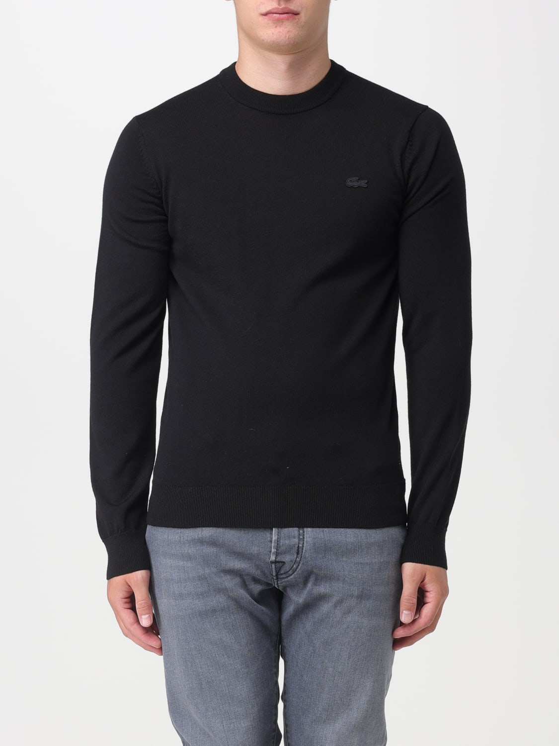 LACOSTE: man - Black | Lacoste sweater AH1969 online at GIGLIO.COM