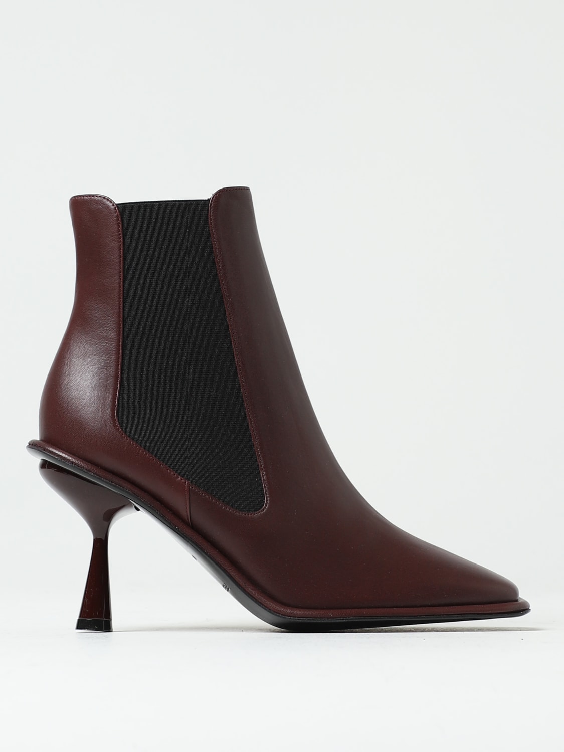 PIERRE HARDY: flat ankle boots for woman - Burgundy | Pierre Hardy