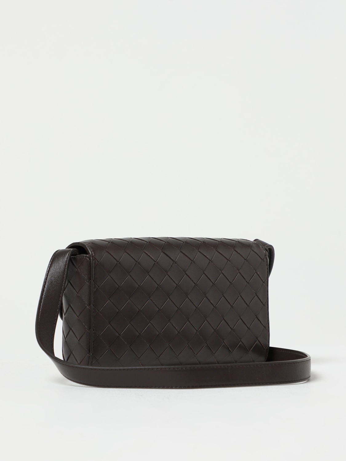 Bottega Veneta Intrecciato Woven Nappa Leather Flap Shoulder Bag