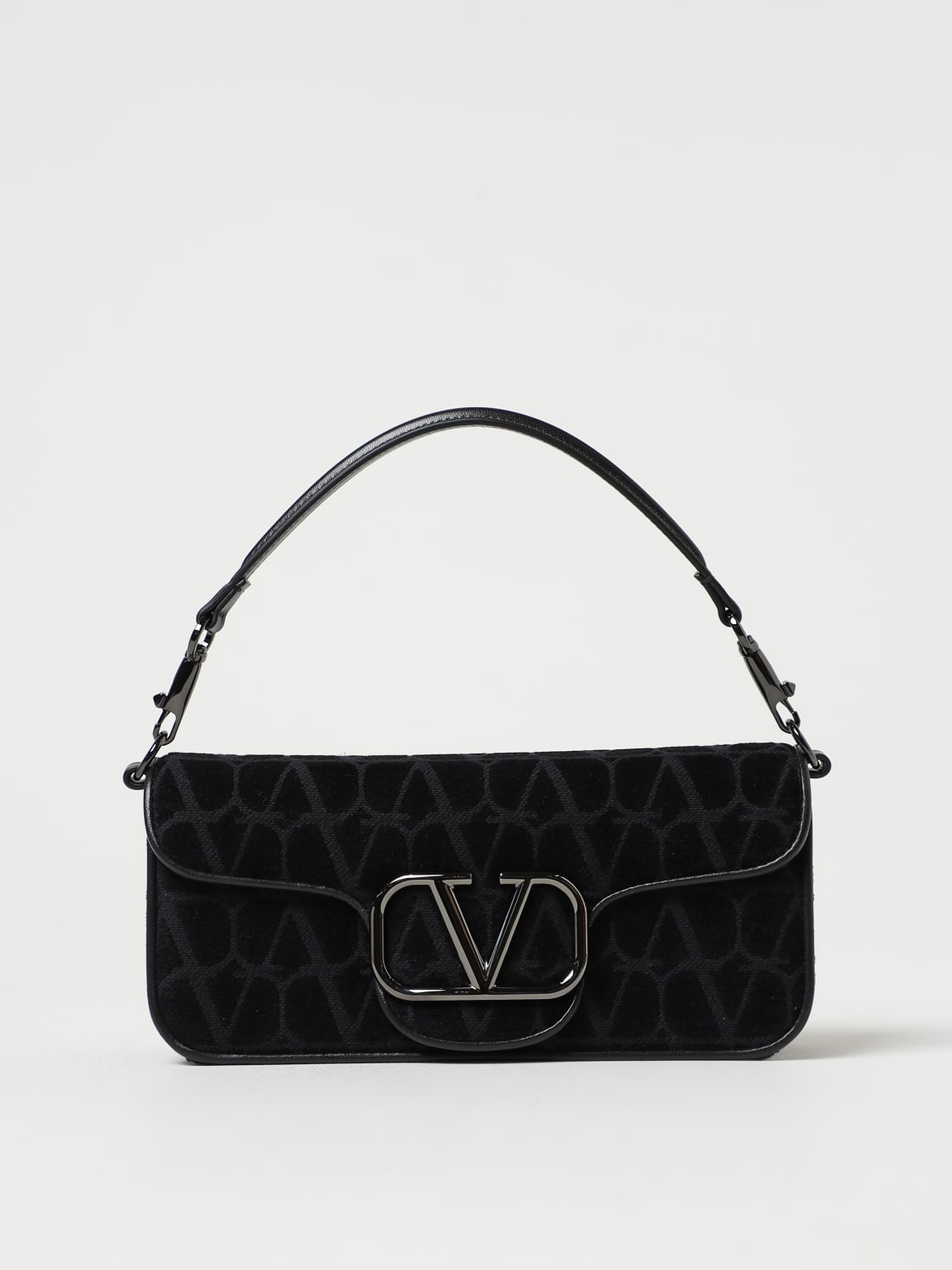 VALENTINO GARAVANI: Locò bag in Toile Iconographe - Black  Valentino  Garavani shoulder bag 2W0B0L96JPD online at