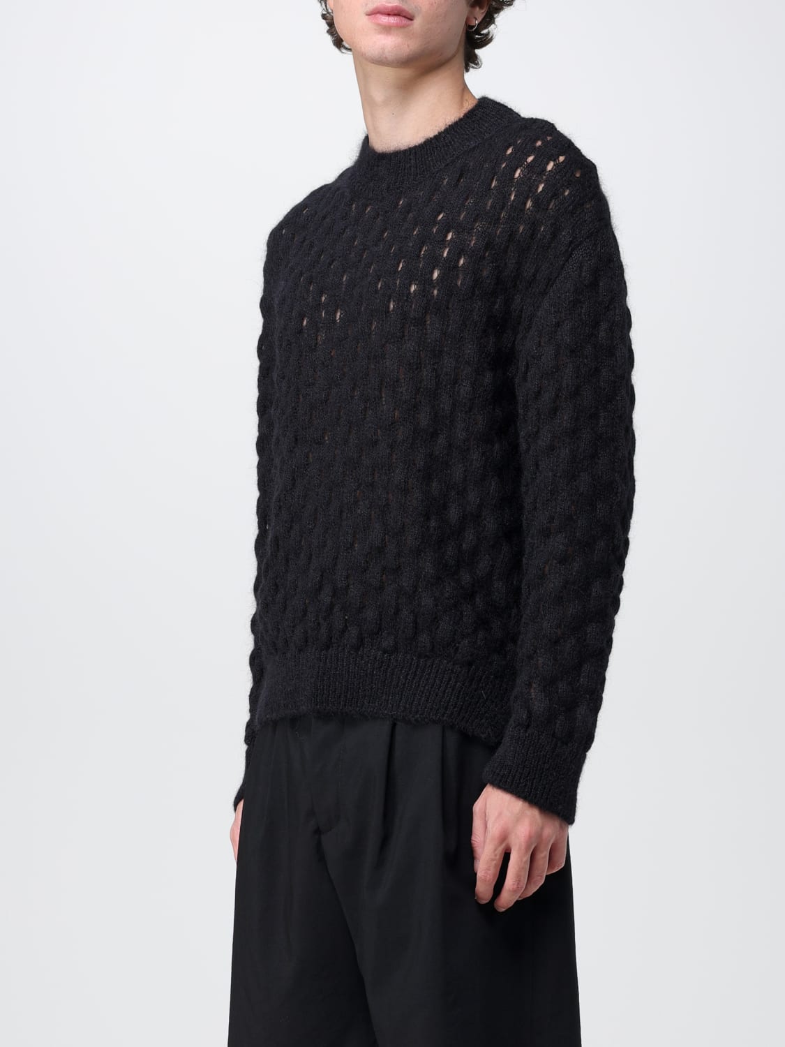 Simone Rocha Oversized Printed Cotton-Blend Jersey Hoodie - Men - Black Sweats - S