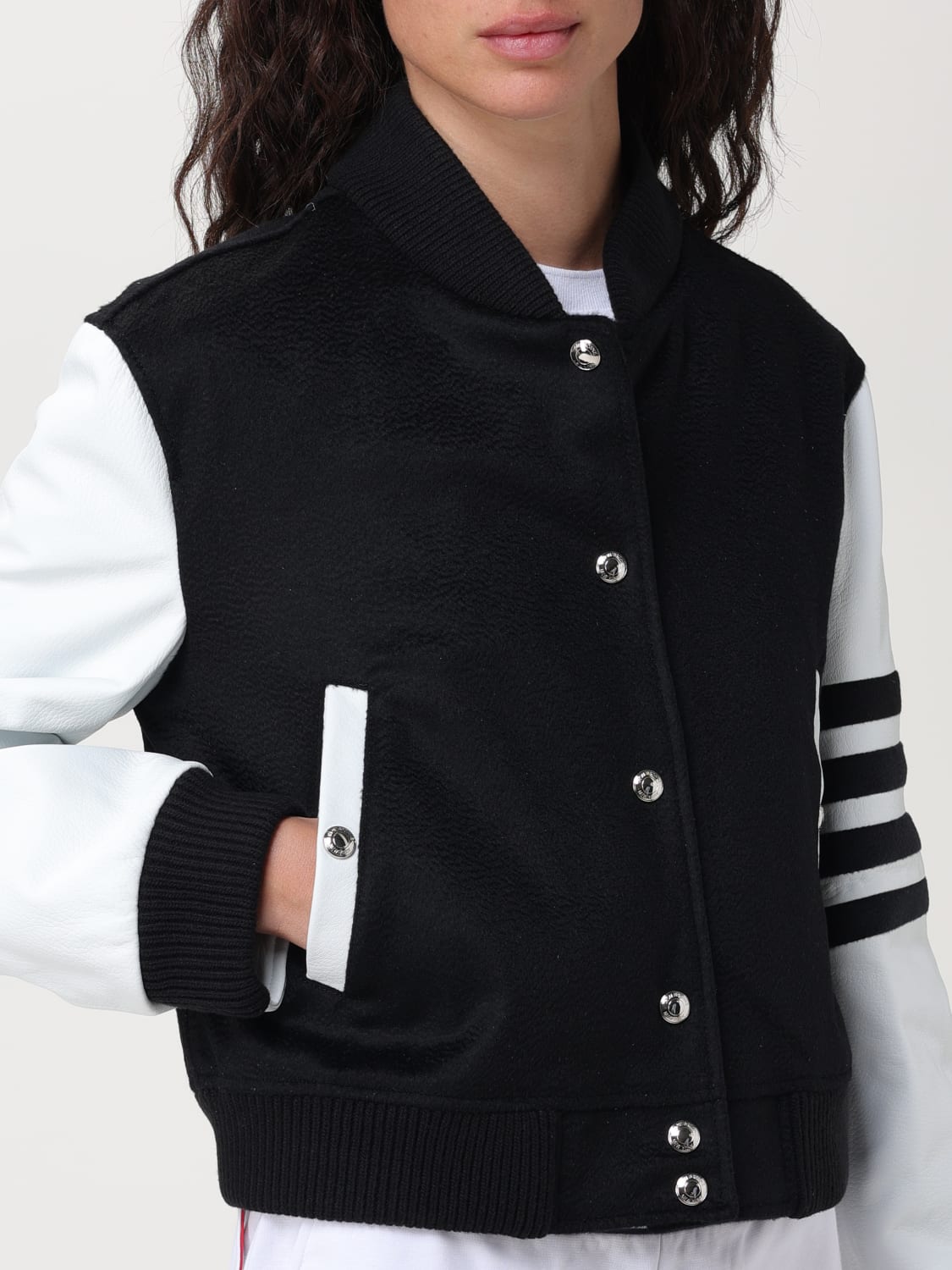 THOM BROWNE: jacket for woman - Black | Thom Browne jacket