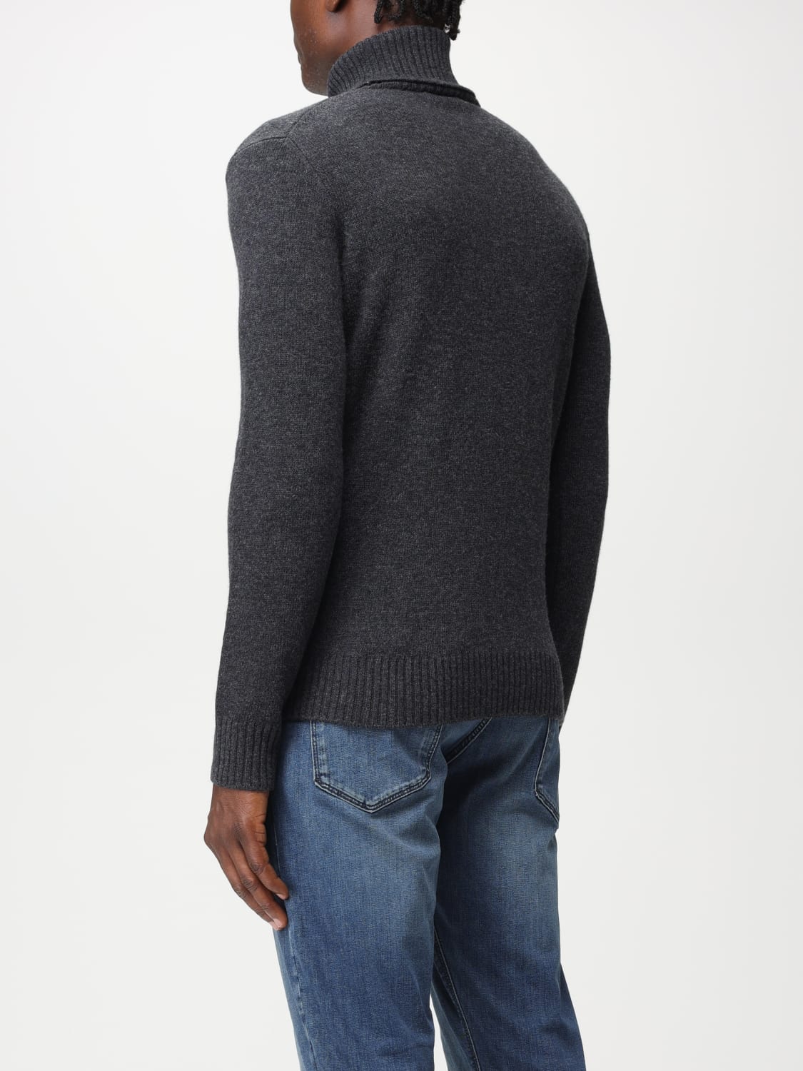 ROBERTO COLLINA: sweater for man - Charcoal | Roberto Collina sweater ...