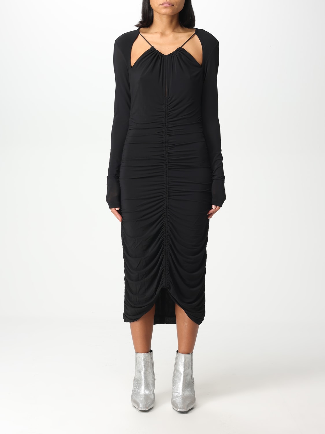 MARANT: dress woman - Black | Isabel Marant dress RO0180FAA3K14I at GIGLIO.COM