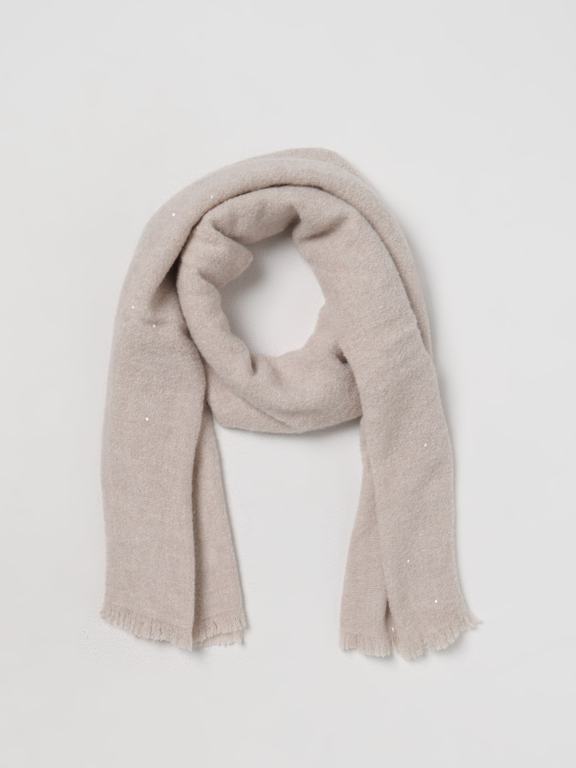 Light beige cashmere scarf