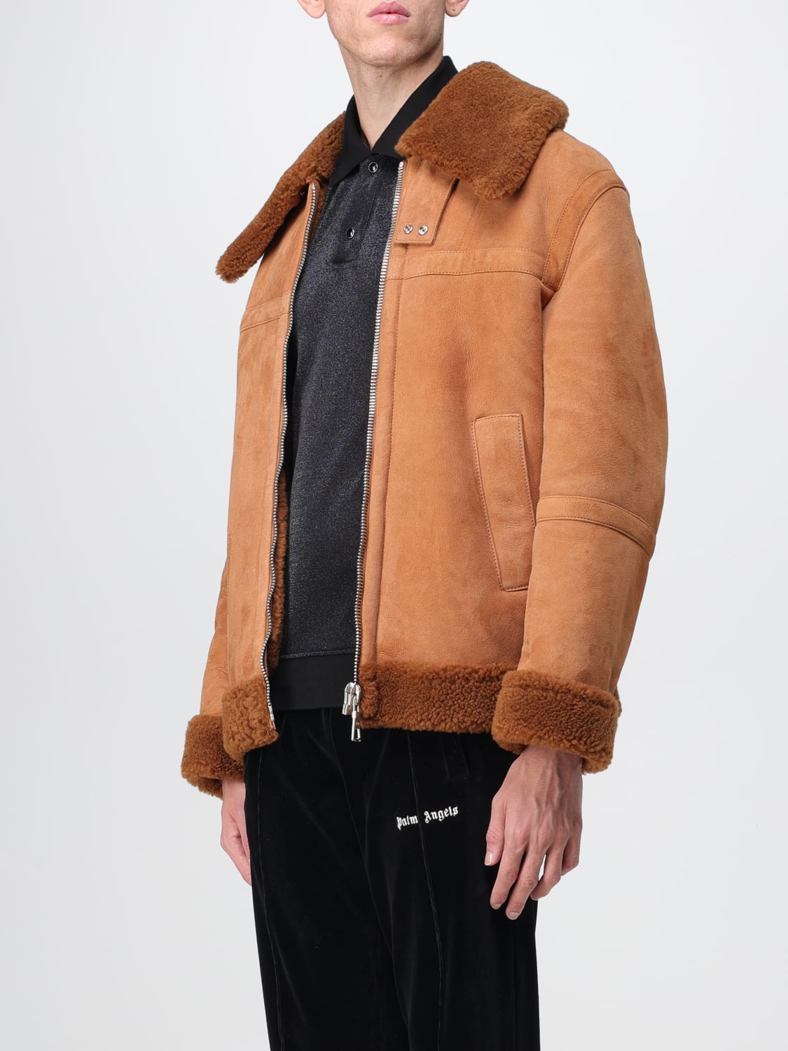 SHEARLING JACKE - Palm Angels® Official