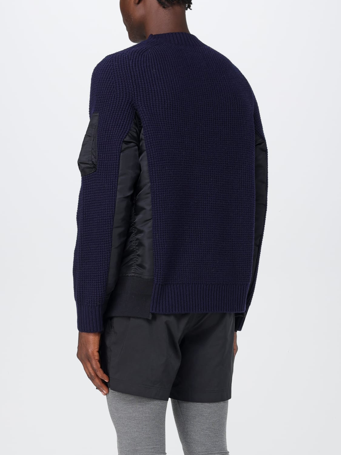 SACAI: sweater for man - Black | Sacai sweater SCM083 online at