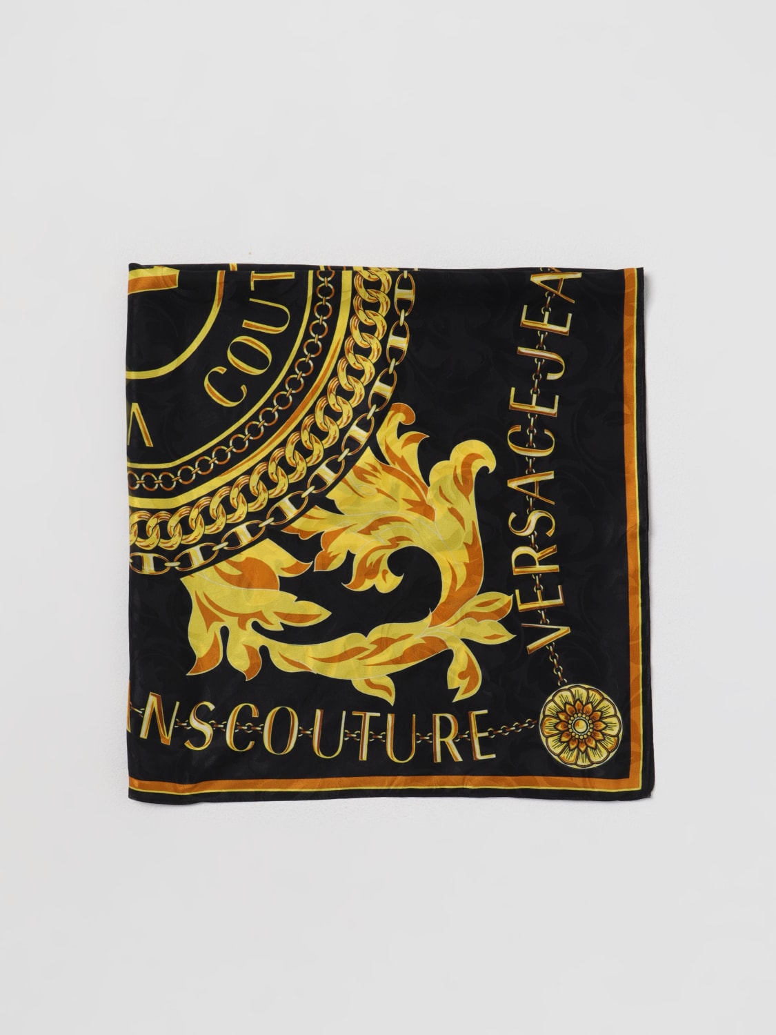 VERSACE JEANS COUTURE：ネックスカーフ レディース - ブラック