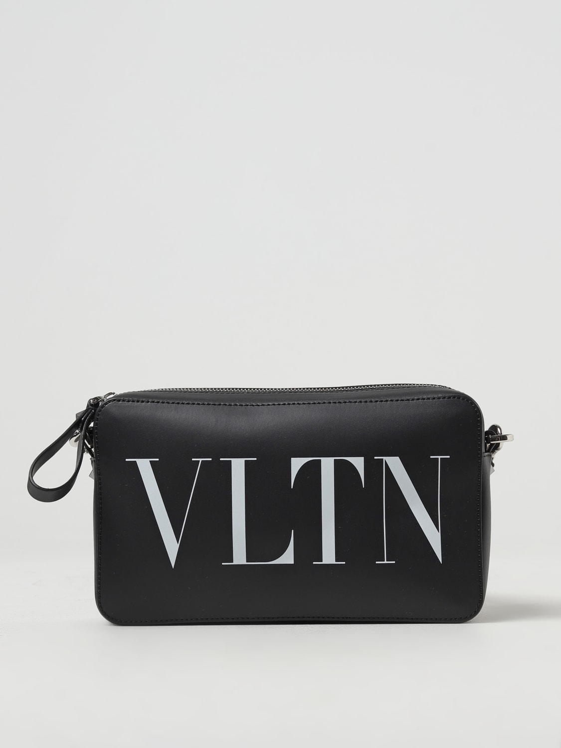 Vltn leather small crossbody bag - Valentino Garavani - Men | Luisaviaroma