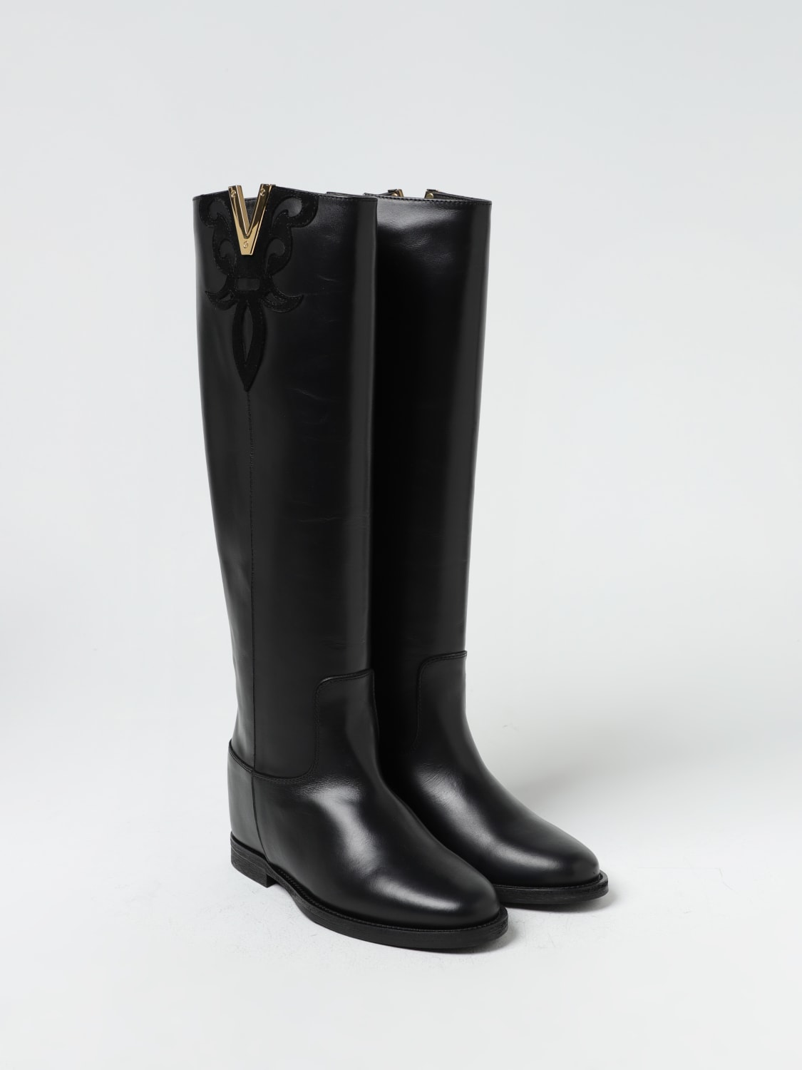 Louis Vuitton Heritage Black Leather Riding Boots