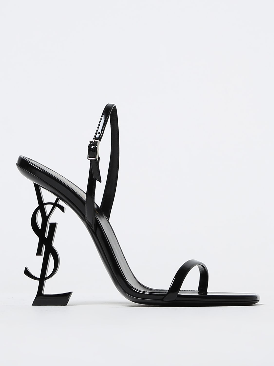 SAINT LAURENT: heeled sandals for woman - Black | Saint Laurent heeled ...