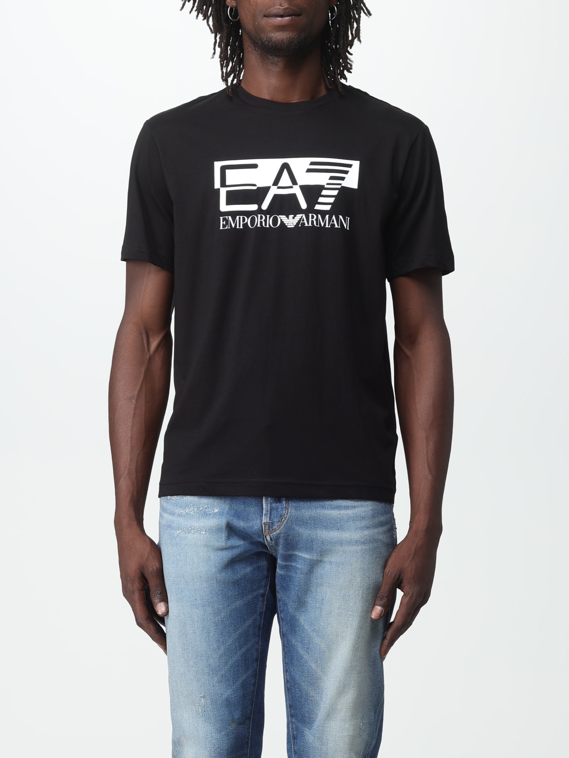鍔 ru transportabel EA7: t-shirt for man - Black | Ea7 t-shirt 6RPT81PJM9Z online at GIGLIO.COM