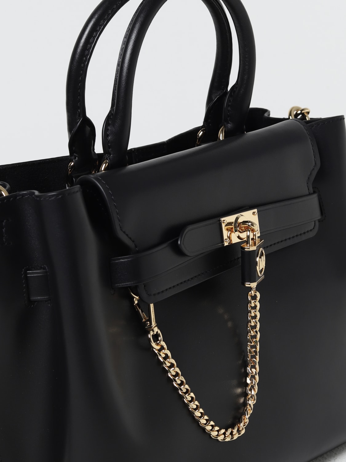 Michael Kors, Bags, Michael Kors Black Bag With Gold Chain