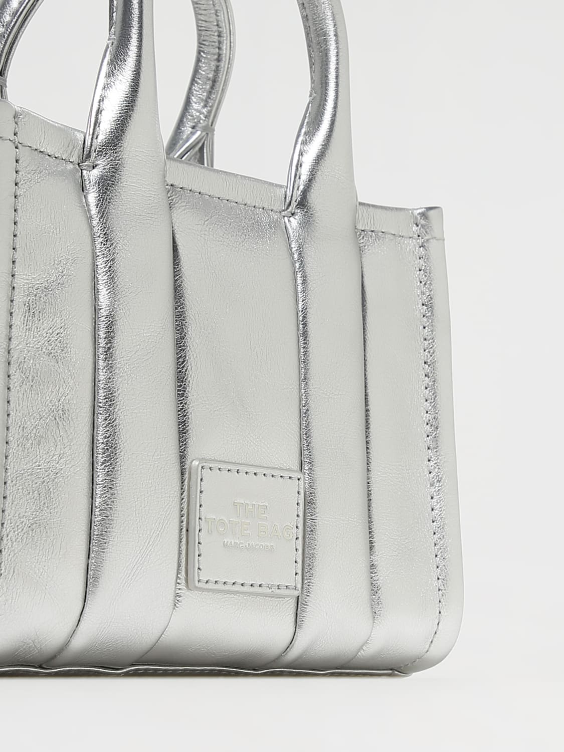 MARC JACOBS: mini bag for woman - Silver  Marc Jacobs mini bag  2F3HCR056H01 online at