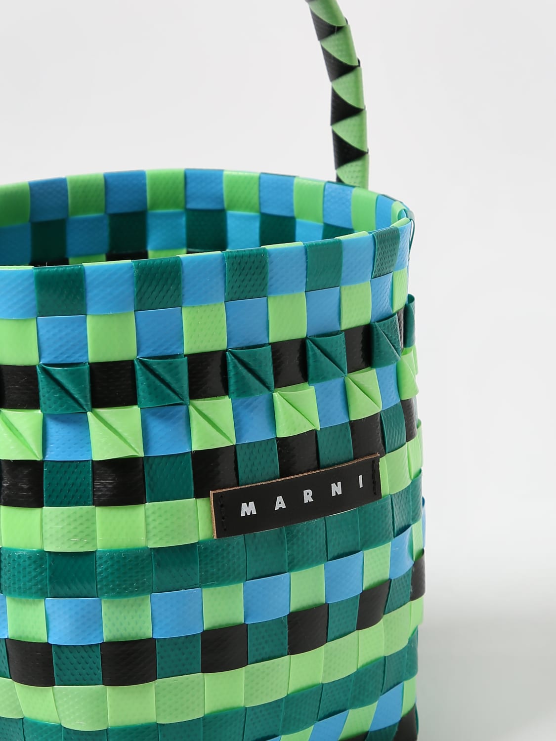 Kids Multicolor Micro Basket Tote by Marni