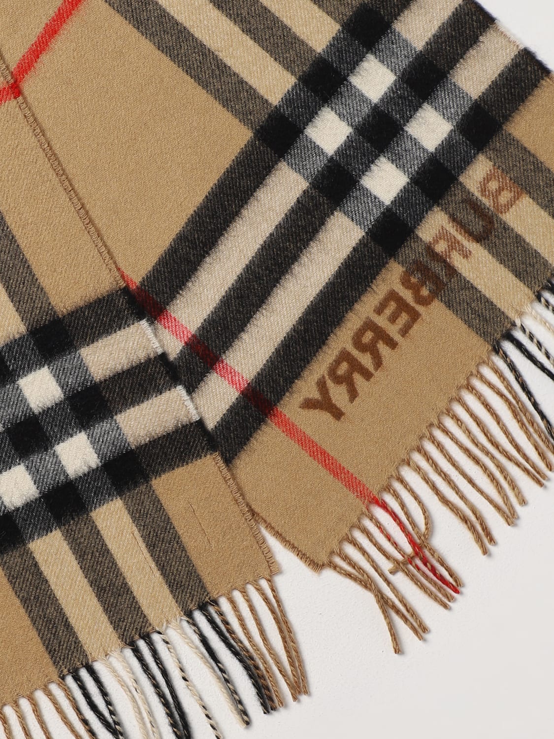 Burberry The Classic Check Cashmere Scarf (Scarves,Cashmere