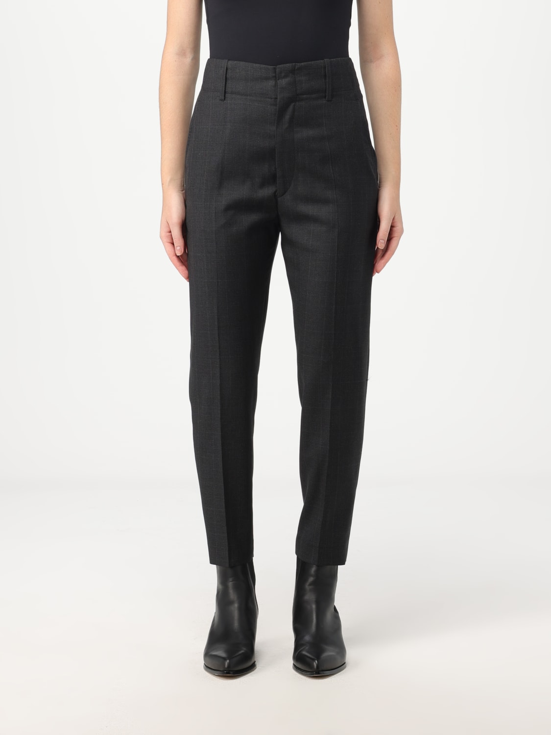ISABEL MARANT: trousers women - Grey | Isabel Marant trousers PA0201FAA3F04I online at GIGLIO.COM