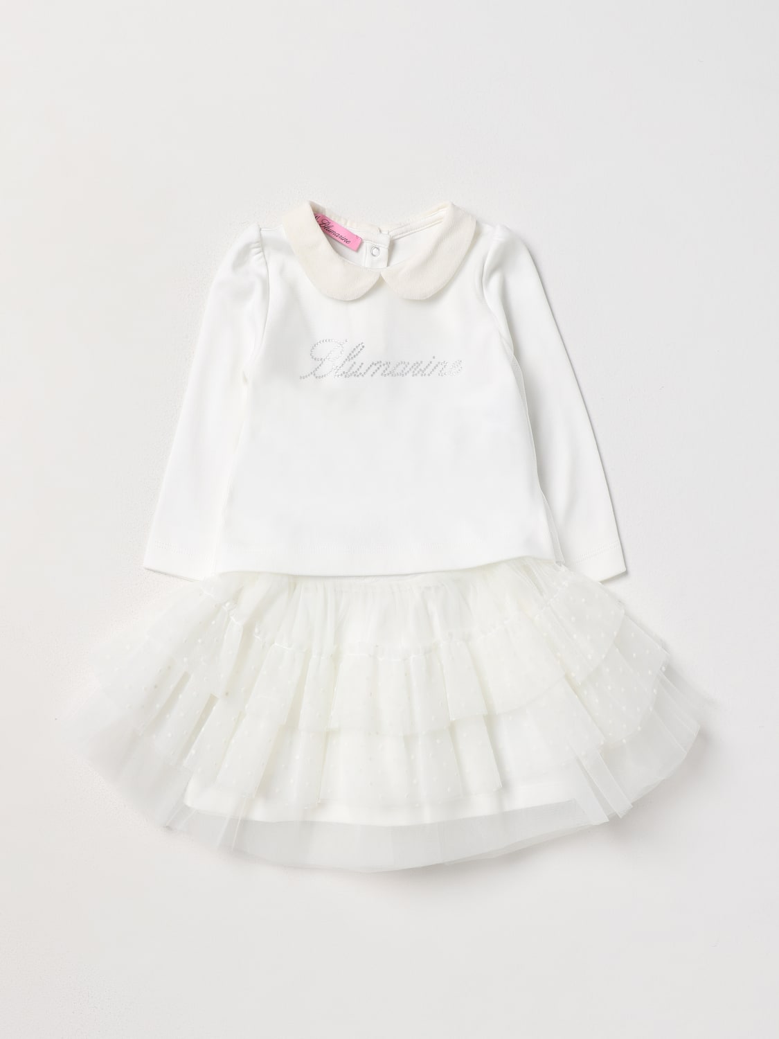 MISS BLUMARINE：ロンパース 幼児 - ホワイト | GIGLIO.COMオンライン