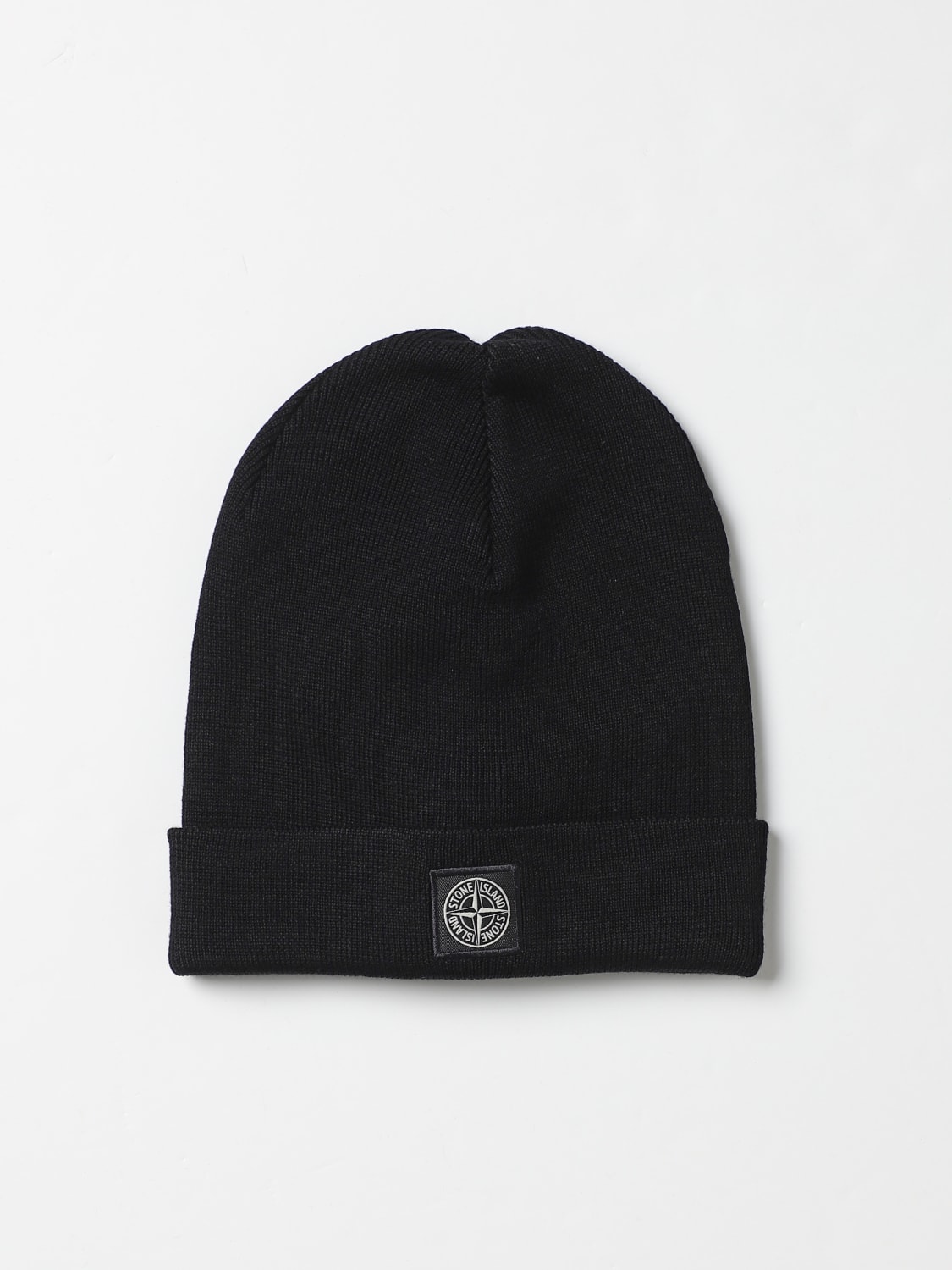 Stone Island Junior hat in virgin wool