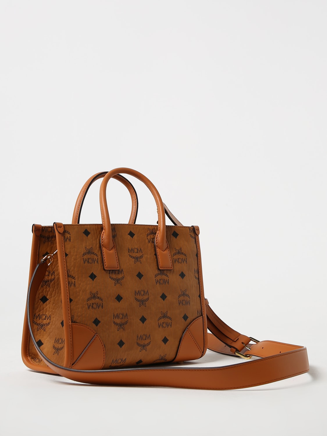 MCM: handbag for woman - Brown  Mcm handbag MWTDSBO06 online at