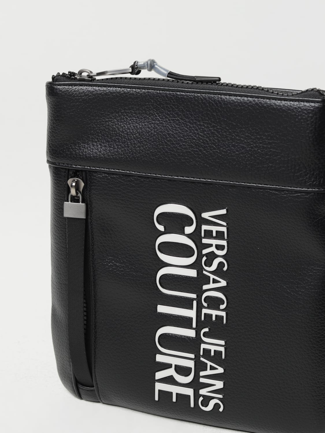 VERSACE JEANS COUTURE, Black Men's Cross-body Bags