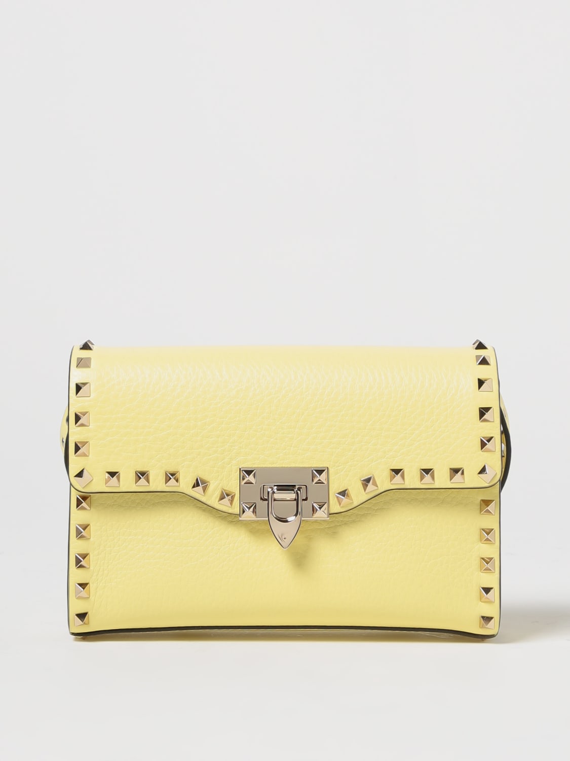 Fashion Leather Luxury Embossed Square Shoulder Bag Handbags Purses Wallet  Crossbody Bag YELLOW 