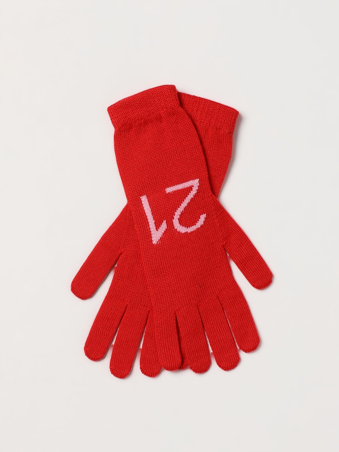 N° 21: gloves for kids - Red  N° 21 gloves N21550N0241 online at