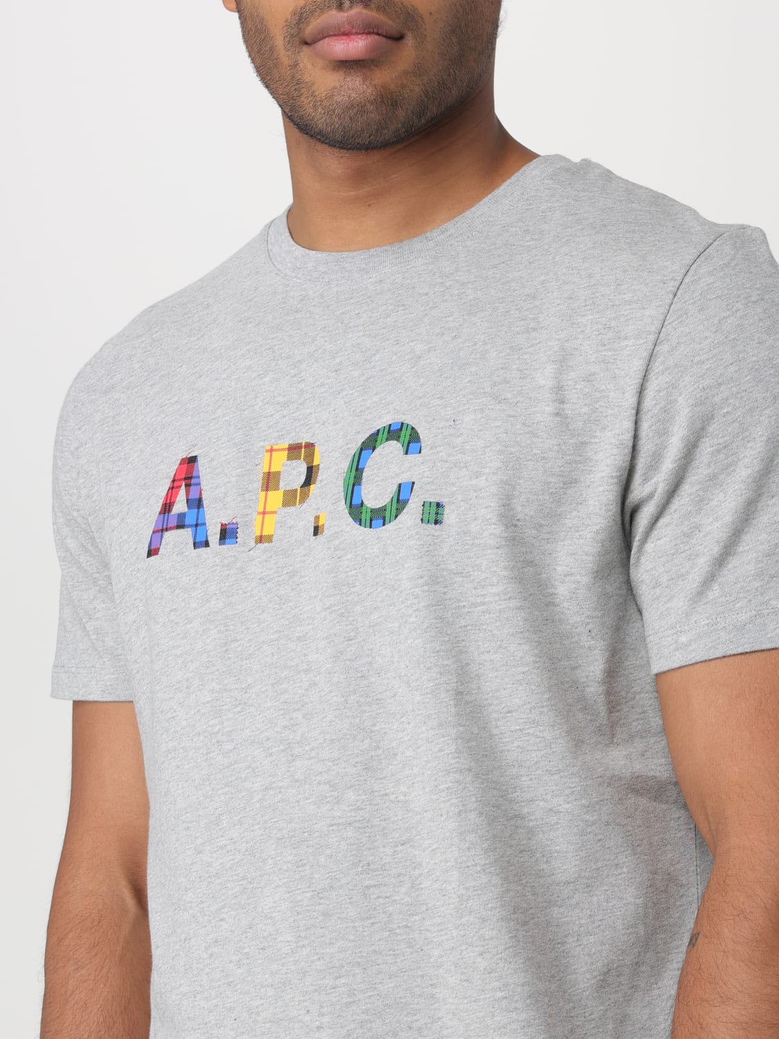 A.P.C.: t-shirt for men - Grey | A.p.c. t-shirt COEZBH26292