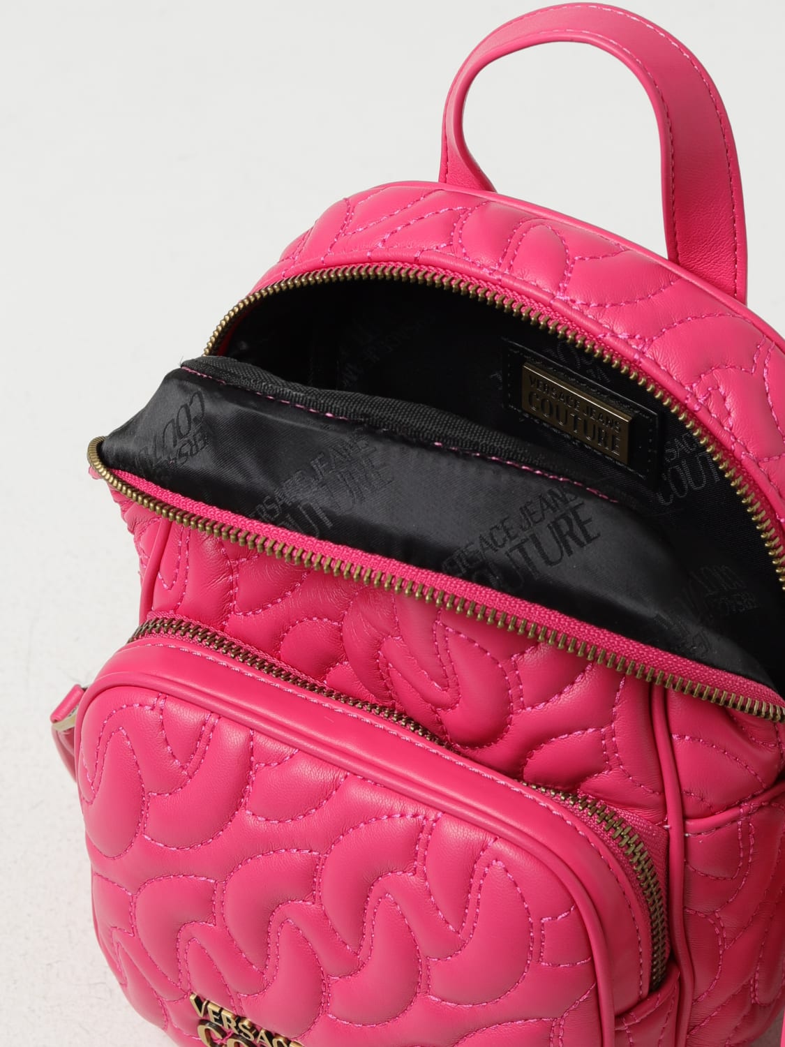 Versace Pink Logo Backpack Versace
