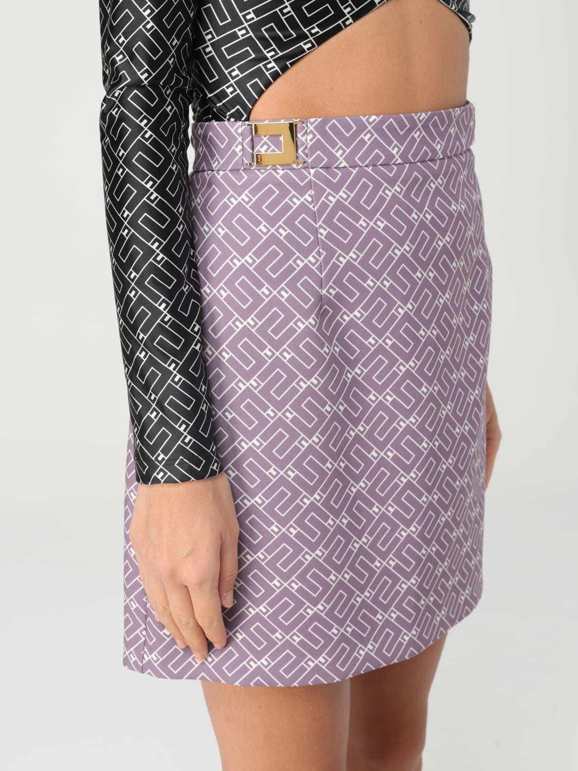 Louis Vuitton Monogram-Zip Mini Skirt