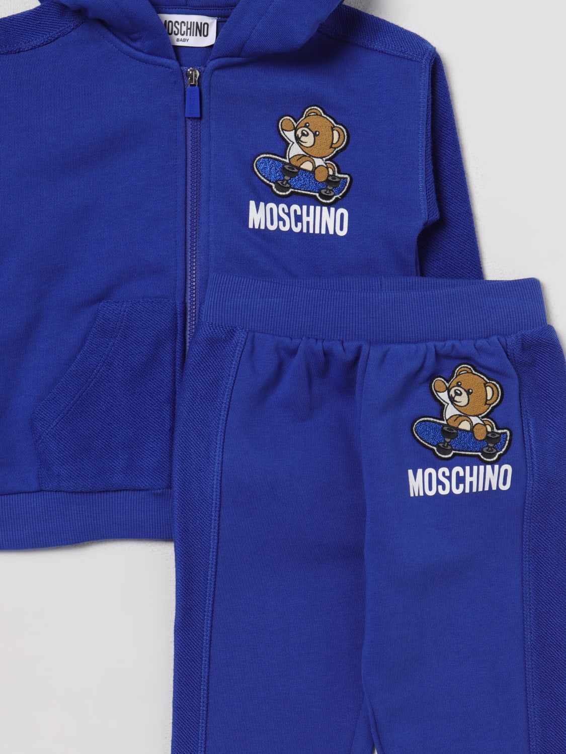 MOSCHINO BABY：ロンパース 幼児 - ブルー | GIGLIO.COMオンラインの