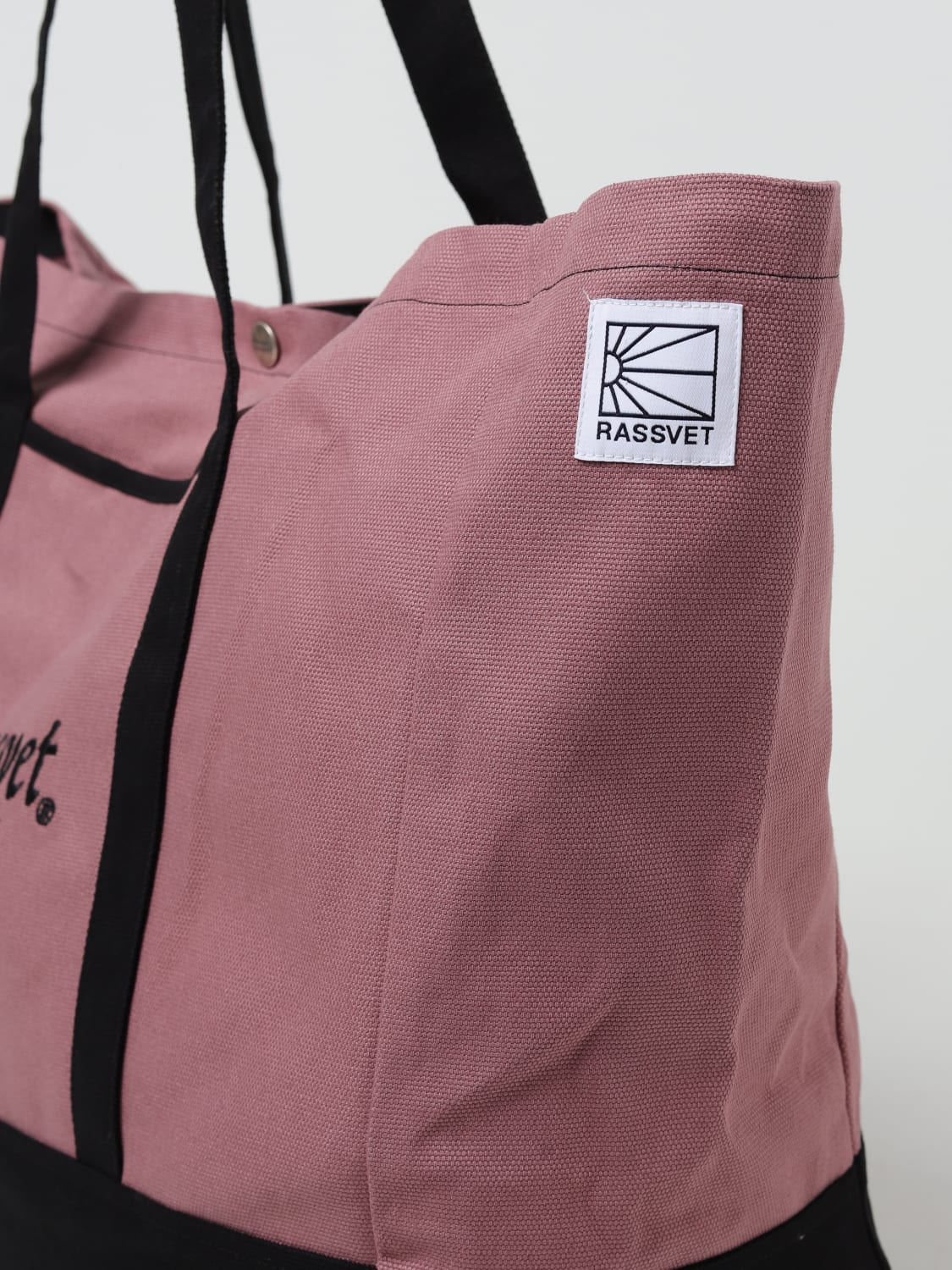 Lazy Oaf Logo Tape Tote Bag - pink