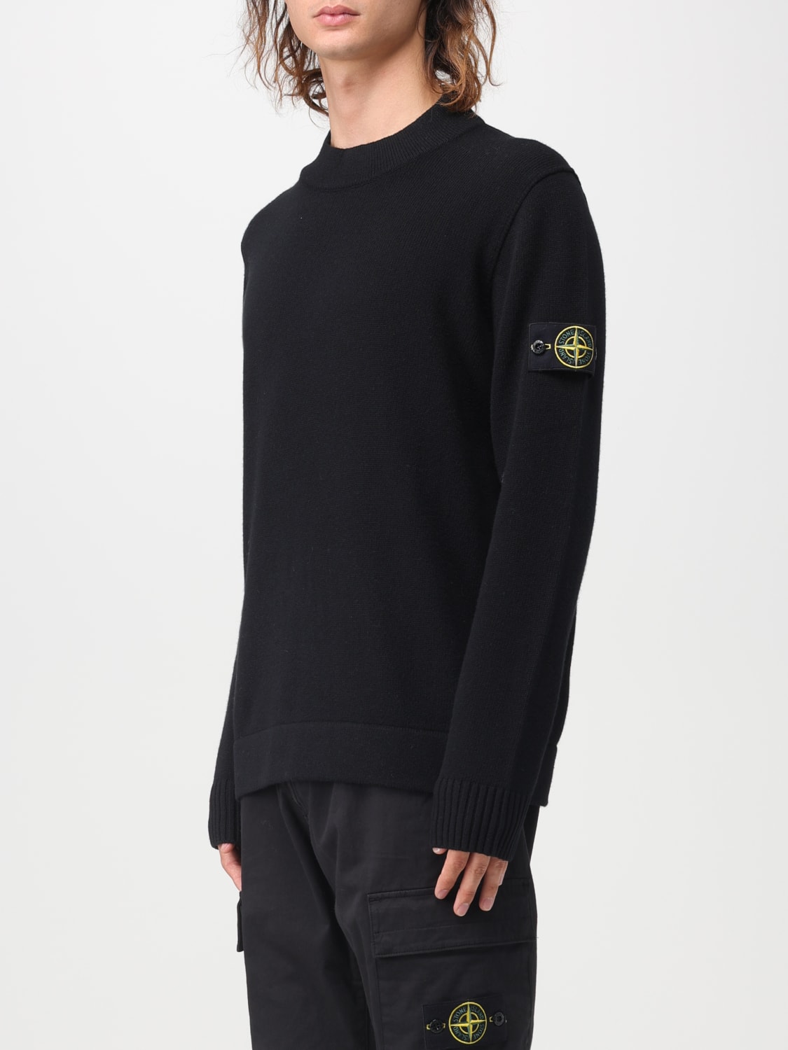 STONE ISLAND：セーター メンズ - ブラック | GIGLIO.COMオンラインの