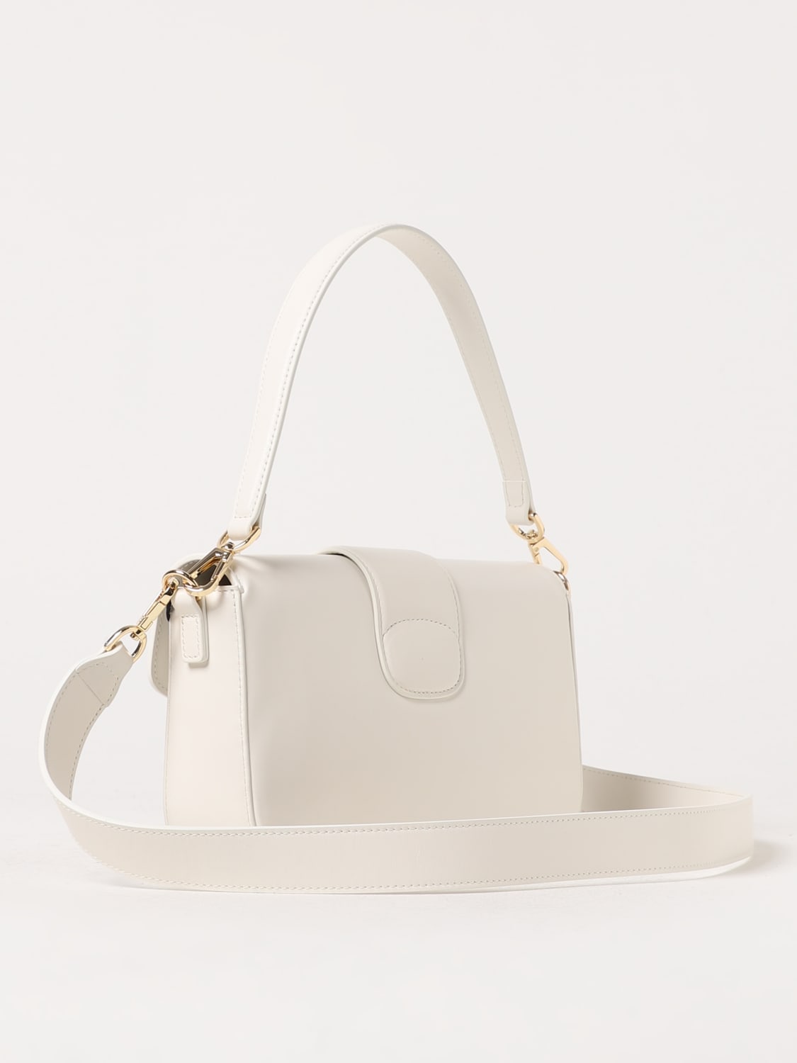 Amie' leather shoulder bag Woman, White